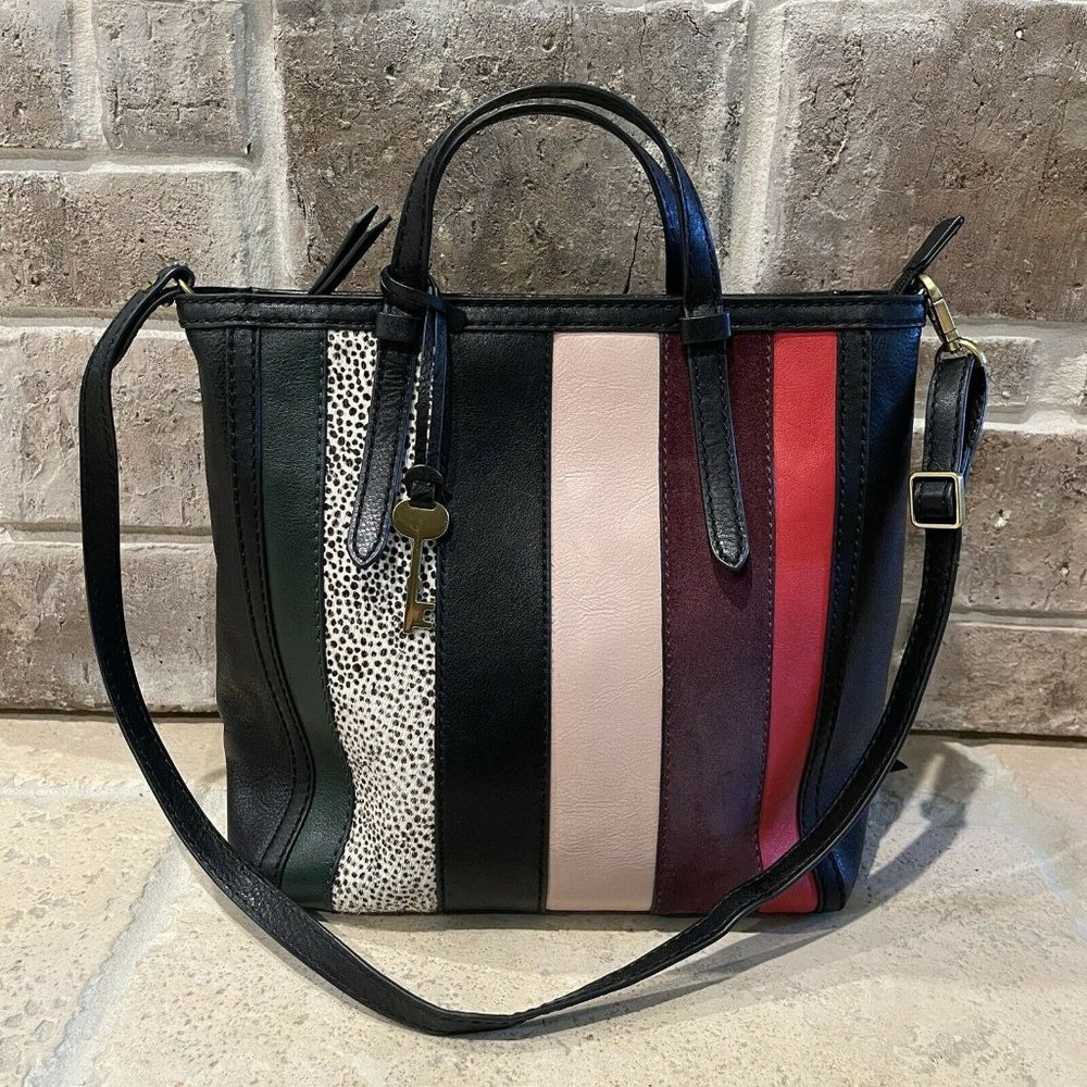 Fossil Camila Women's Backpack Handbag Leather Multicolor Size 13.5 X 11”
